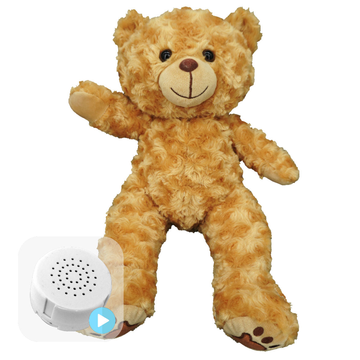 Barney the Golden Bear 16" Baby Heartbeat Bear