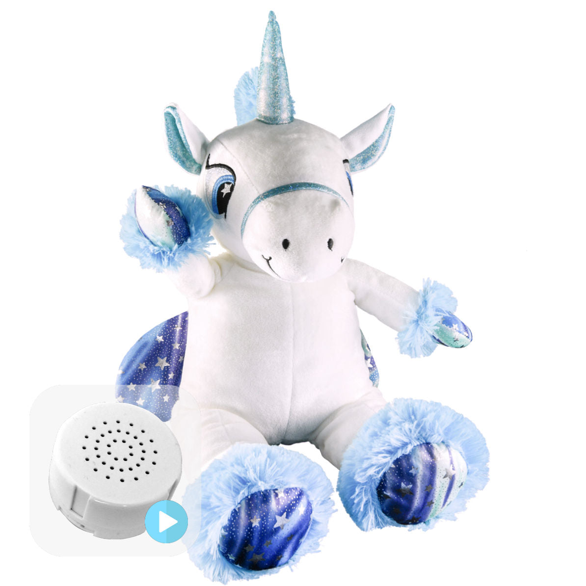 Bubbles the Flying Unicorn 16" Baby Heartbeat Bear