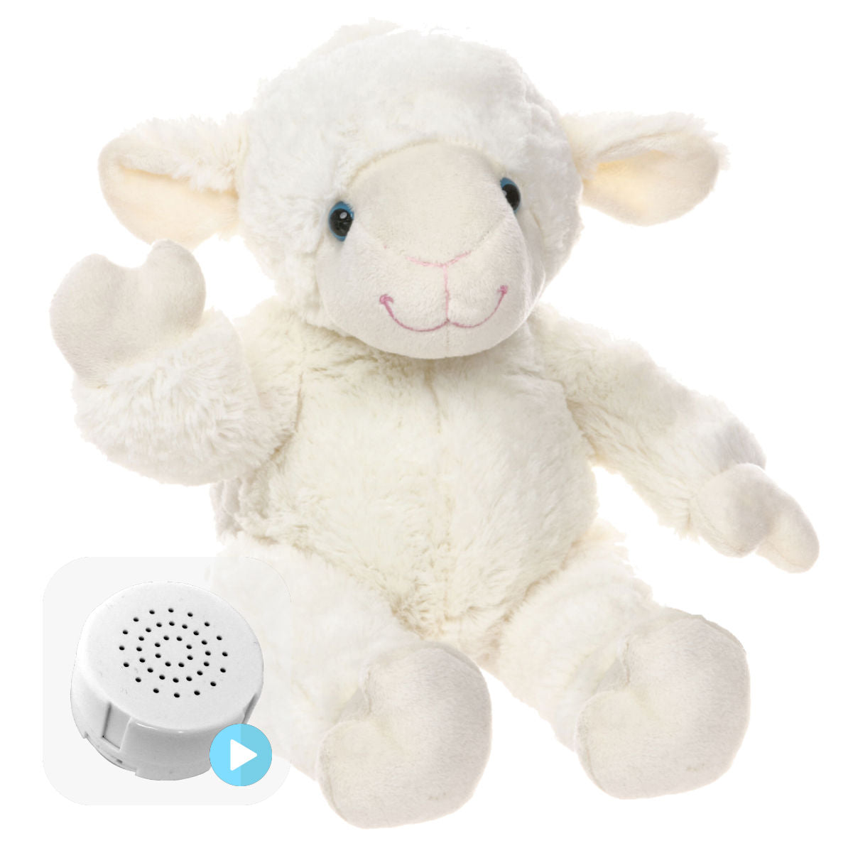 Cottonball the Lamb 16" Baby Heartbeat Bear