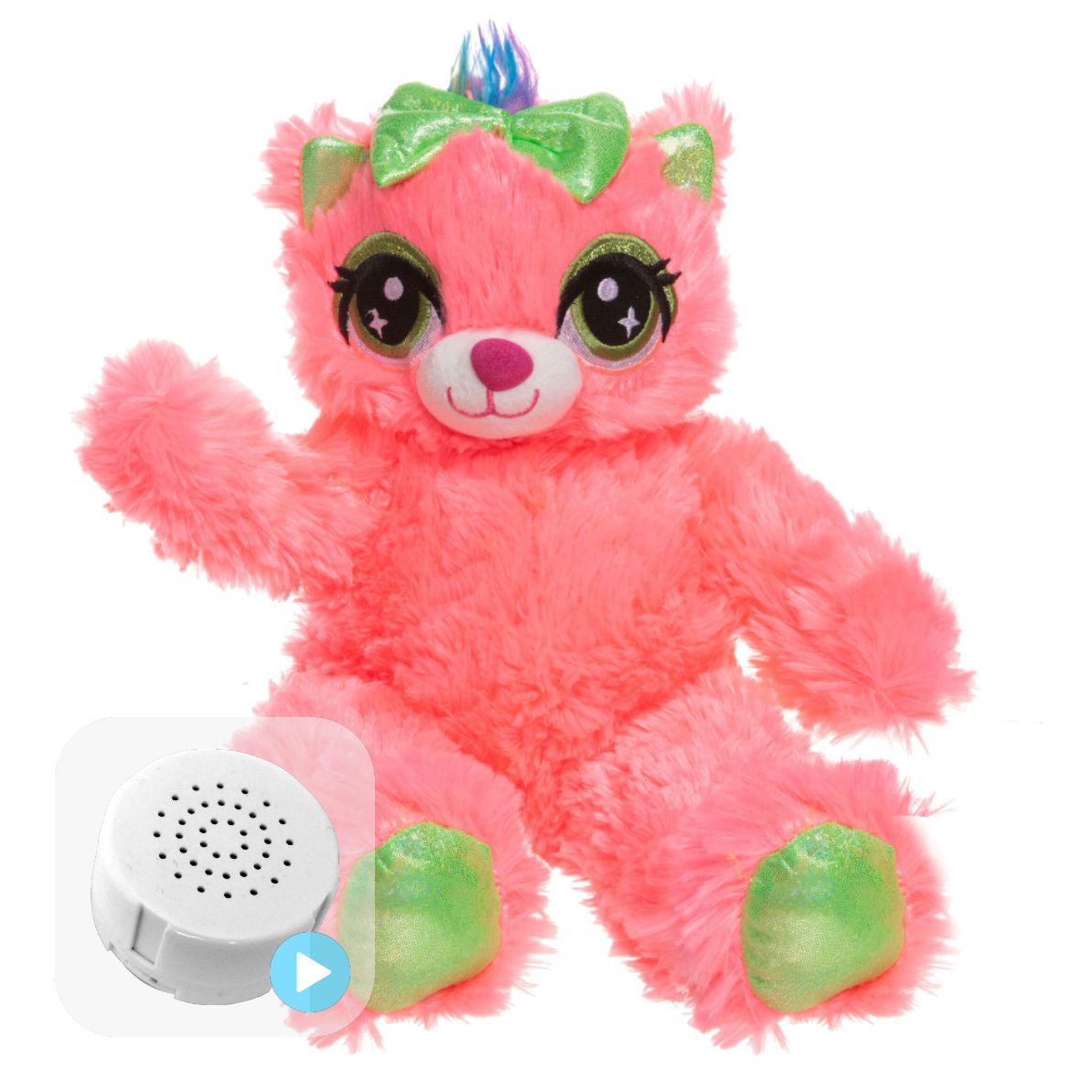 Penny the Pink Cat 16" Baby Heartbeat Bear