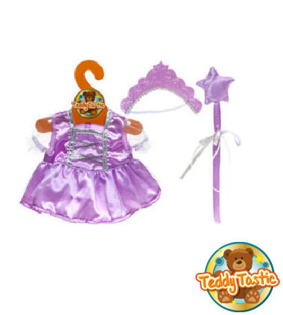 Shimmer Fairy 16" Dress with Butterfly Wand
