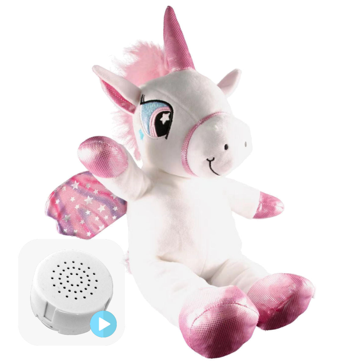 Candy the Flying Unicorn 16" Baby Heartbeat Bear