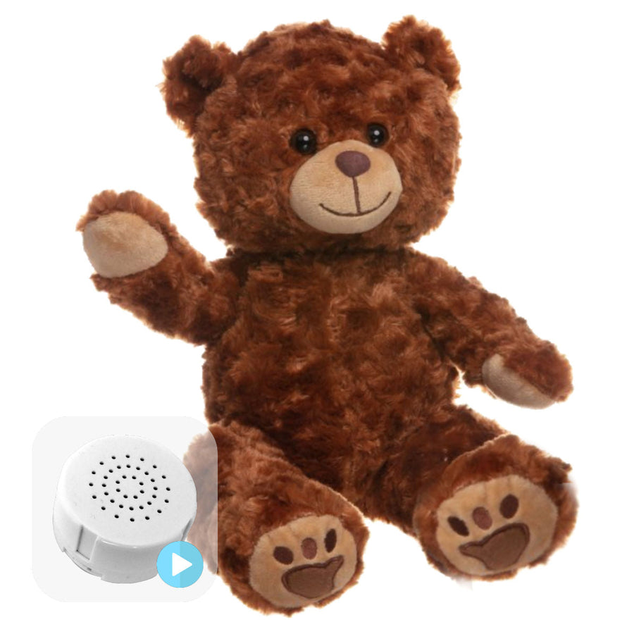 Charlie Chestnut Brown Bear 16" Baby Heartbeat Bear