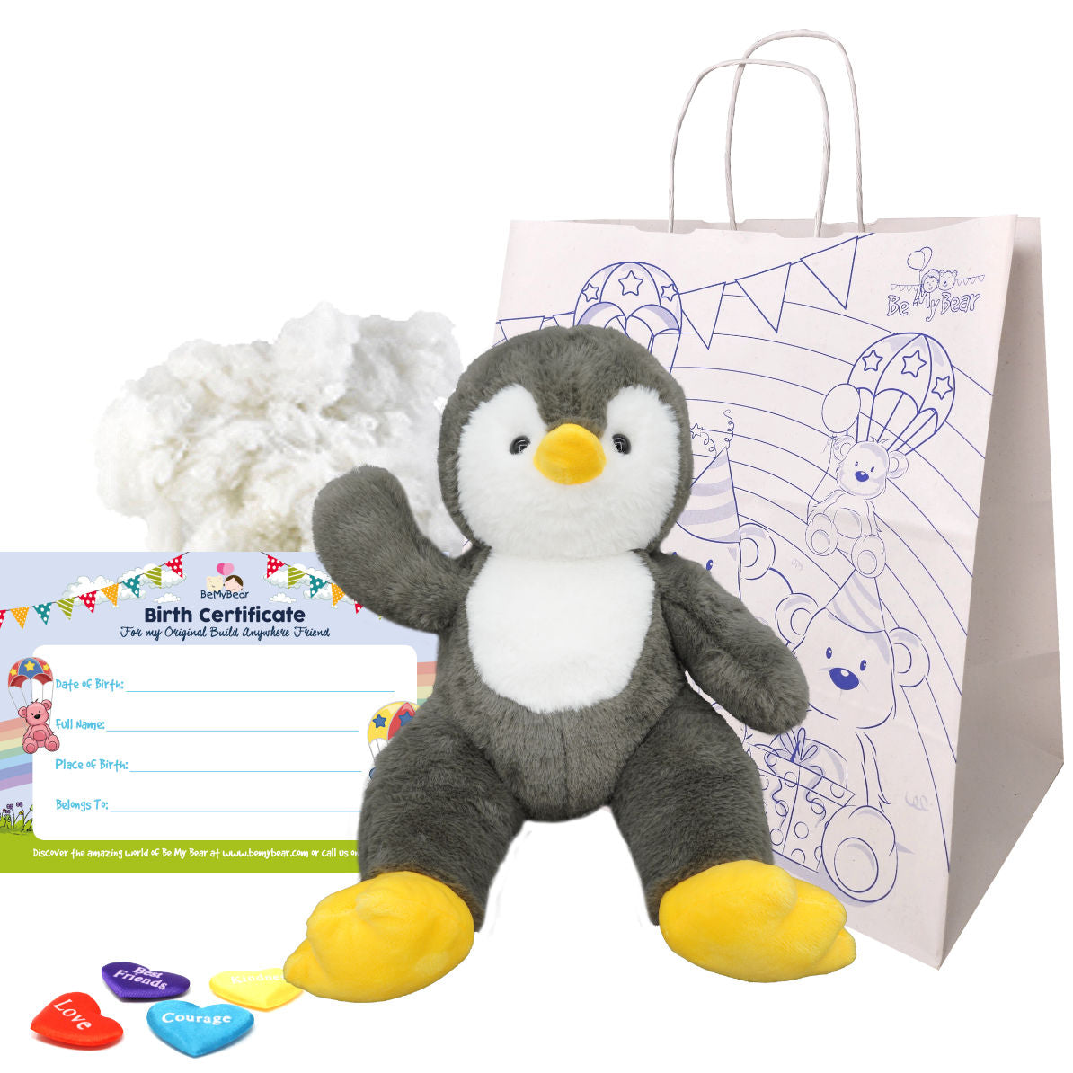 Peri the Grey Baby Penguin 16" Animal Kit