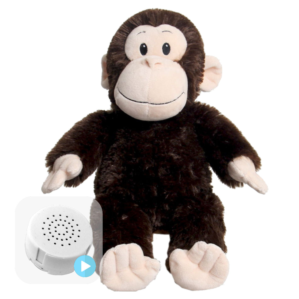 Milo the Monkey 16" Baby Heartbeat Bear