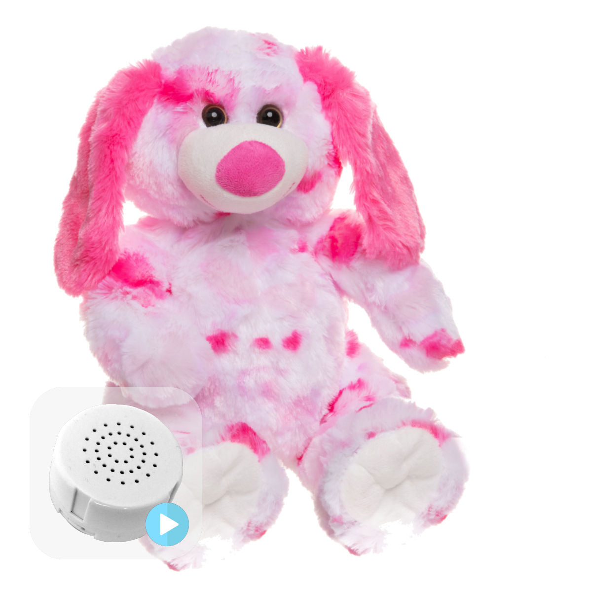 Pinky the Dog 16" Baby Heartbeat Bear