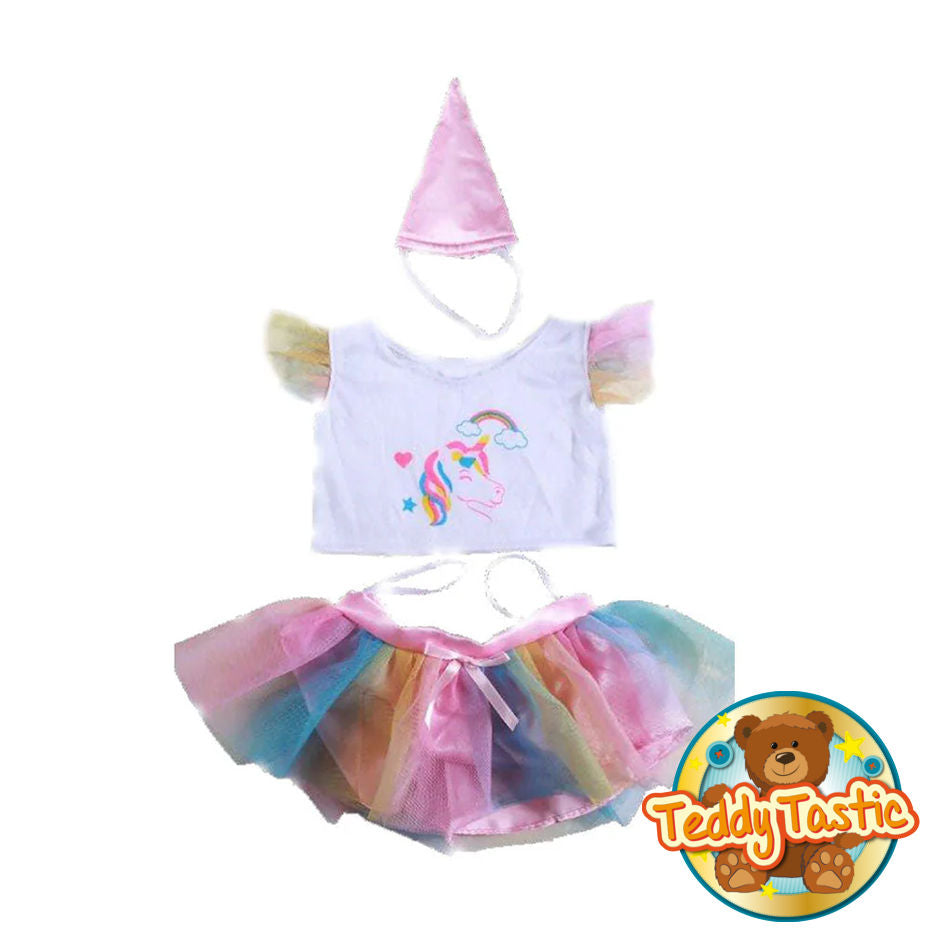 Rainbow Unicorn 16" Outfit
