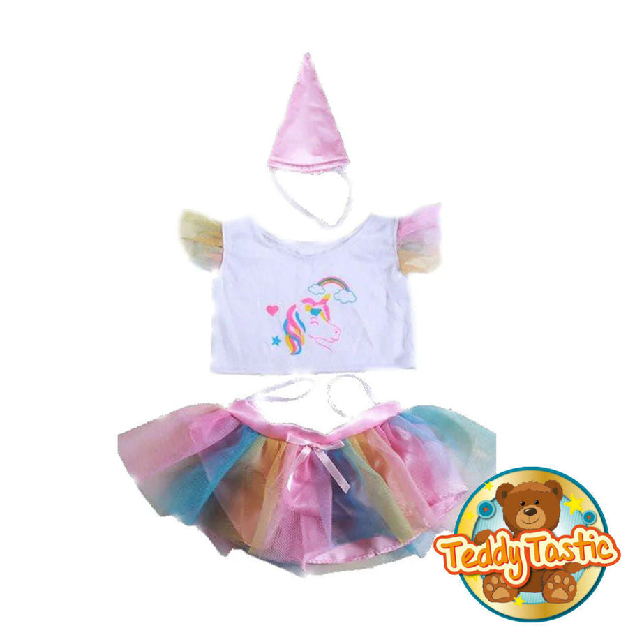 Rainbow Unicorn 16" Outfit