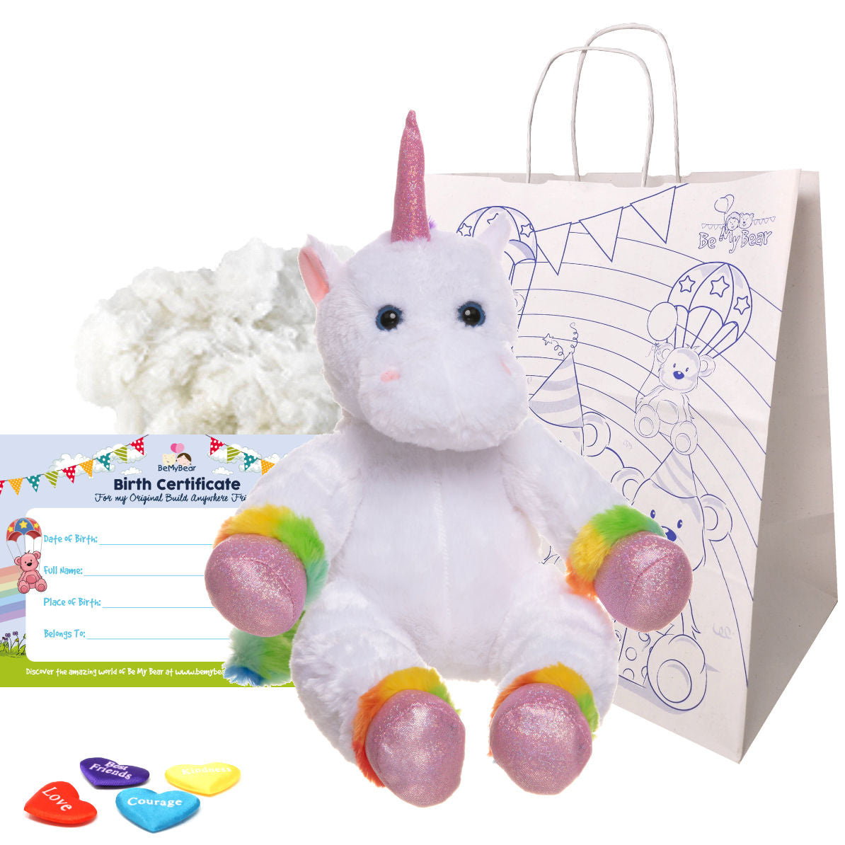 Rainbow the Unicorn 16" Animal Kit