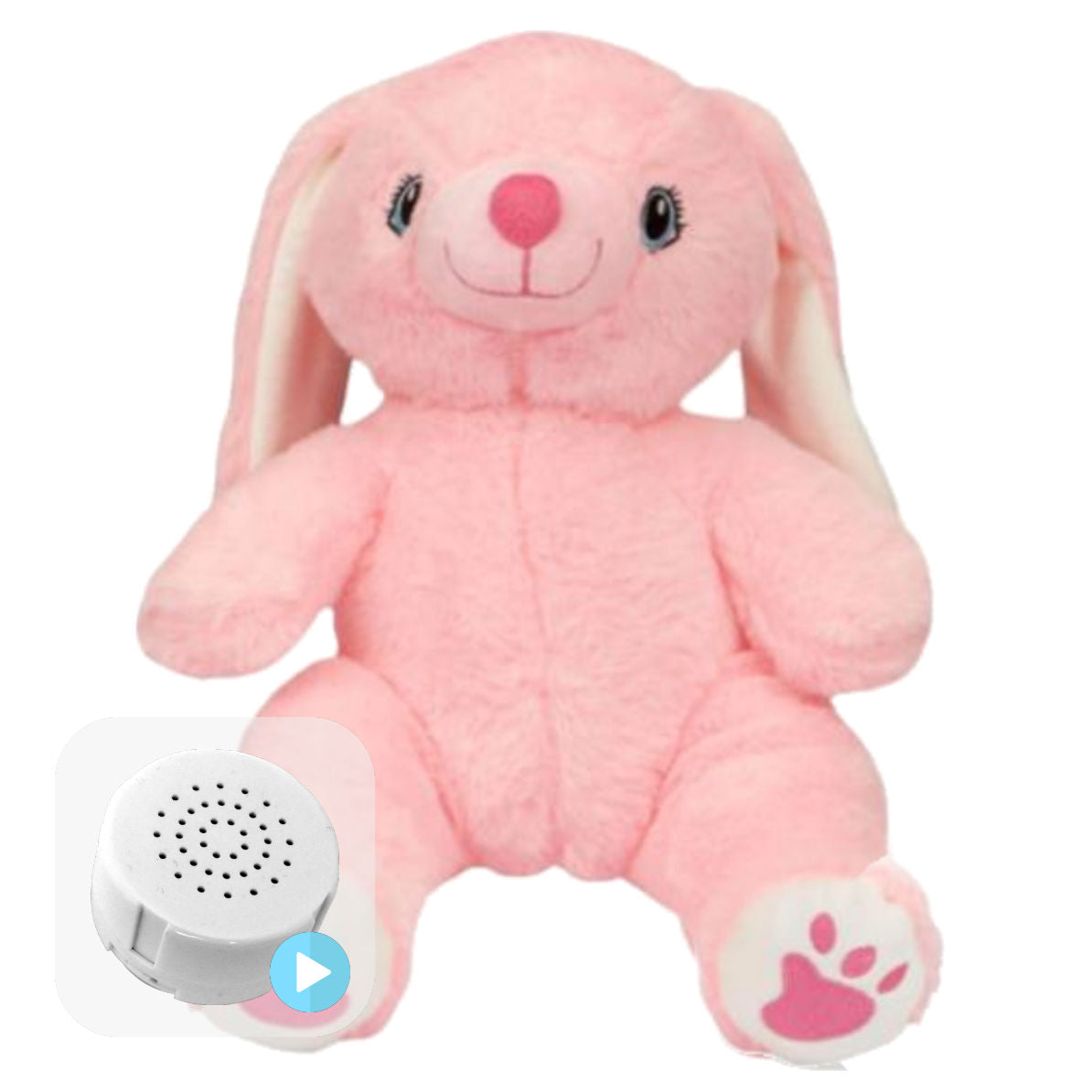 Ruby the Pink Rabbit 16" Baby Heartbeat Bear