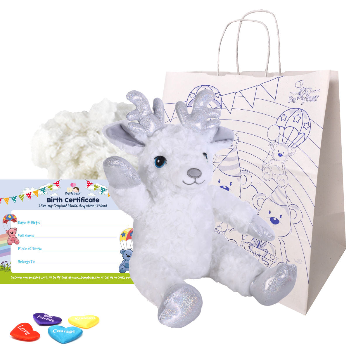 Shimmer the White Reindeer 16" Animal Kit