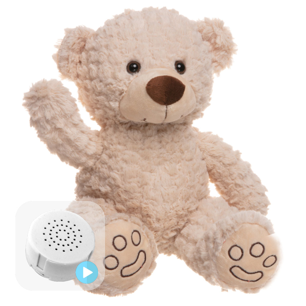 Ted the Cream Bear 16" Baby Heartbeat Bear