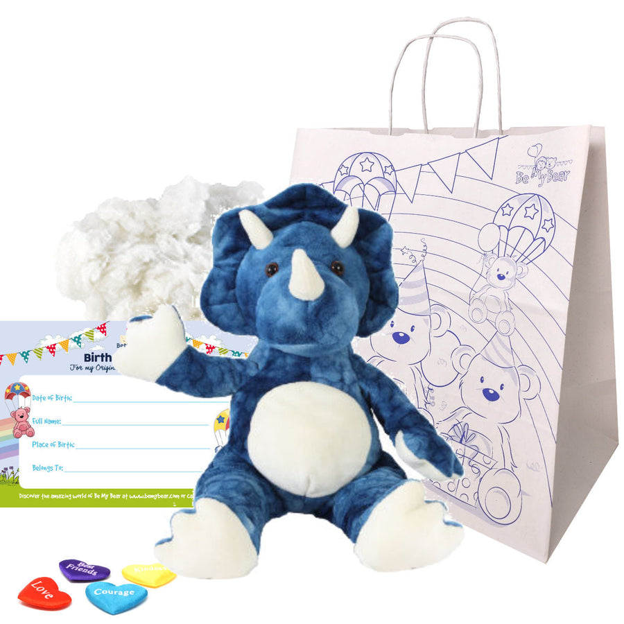 Tyson the Blue Triceratops 16" Animal Kit