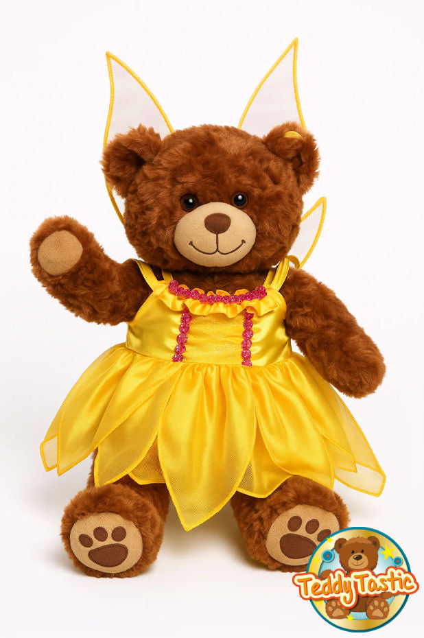 Yellow Butterfly 16" Dress